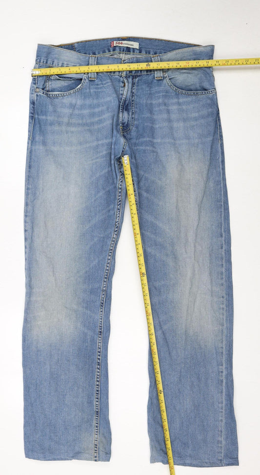 Levi Strauss Men's Blue 506 Standard Straight Jeans W36 L34
