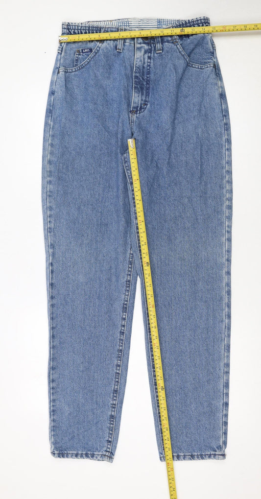 Lee Women's Blue High Rise Mom Jeans Size 6 Relaxed Fit Denim