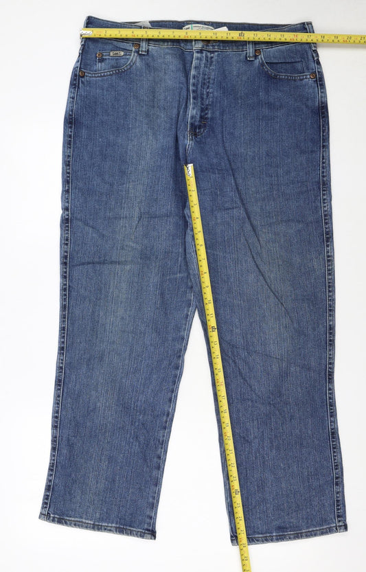 Lee Women’s Blue Relaxed Straight Leg Petite Jeans Size 14