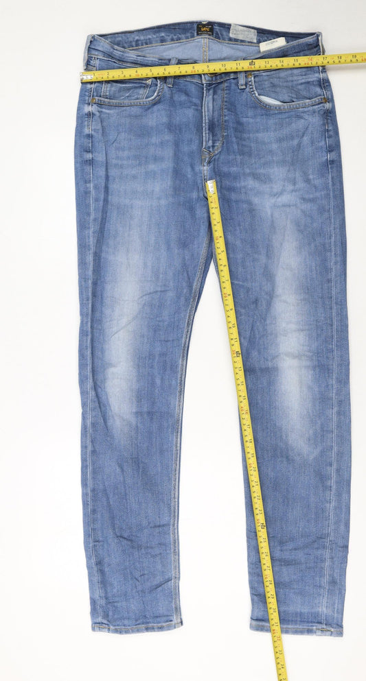 Lee Men’s Blue Straight Leg Jeans W33 L32 Denim Classic Fit