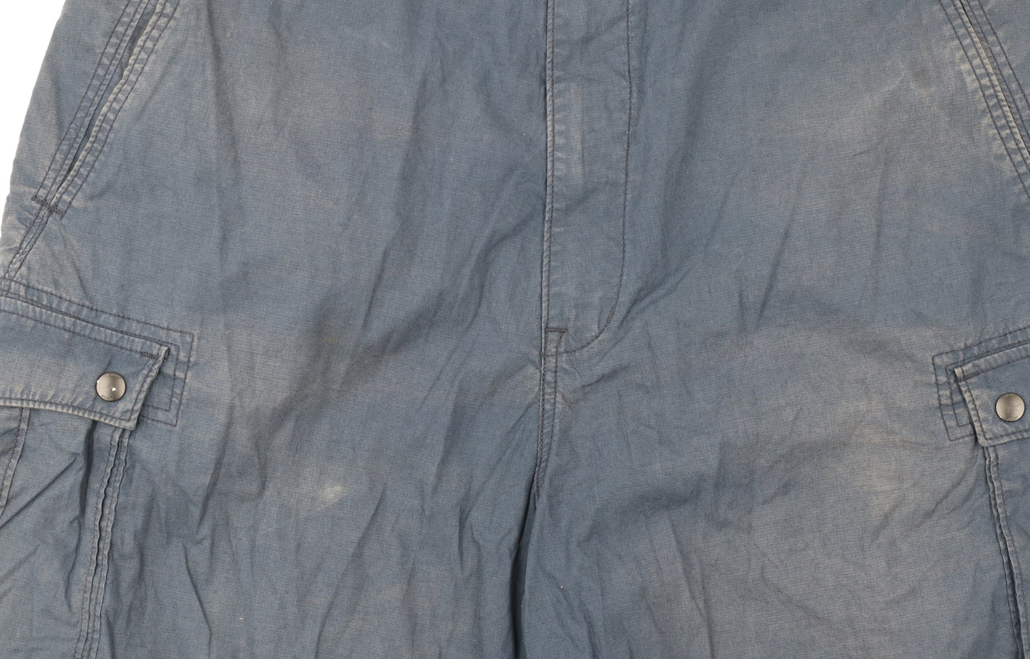 Levi's Men's Blue Cargo Shorts Size 38 Regular Fit Cotton Blend