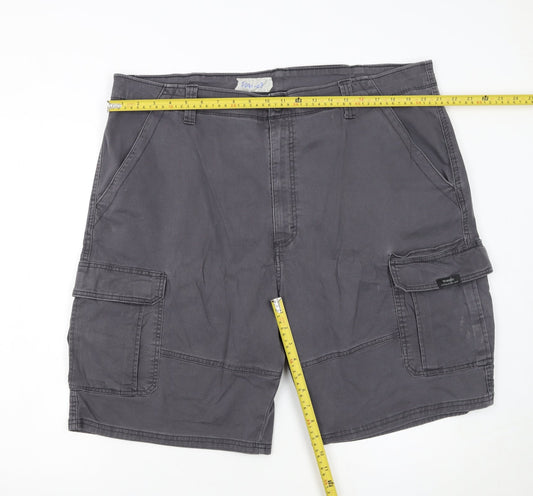 Wrangler Men's Grey Cargo Shorts Size XL 42in Cotton Stretch