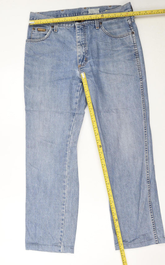 Wrangler Mens Blue Denim Texas Regular Straight Jeans W34 L32
