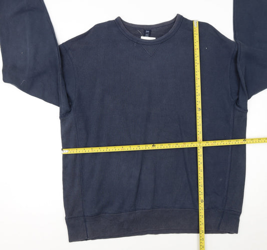 GAP Men’s Blue Pullover Sweatshirt XL Crew Neck Fleece