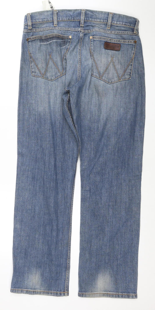 Wrangler Retro Men's Blue Slim Straight Denim Jeans W34 L32