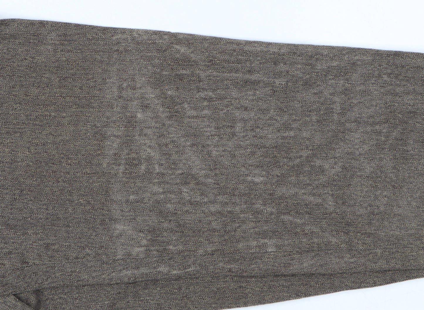 Lee Women’s Brown Herringbone Chino Trousers Size 12 Regular Fit