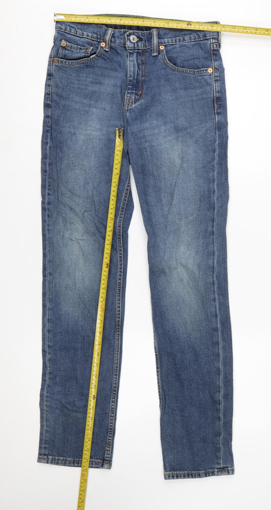 Levi Strauss & Co. Mens Blue 511 Slim Straight Jeans W30 L32 Denim