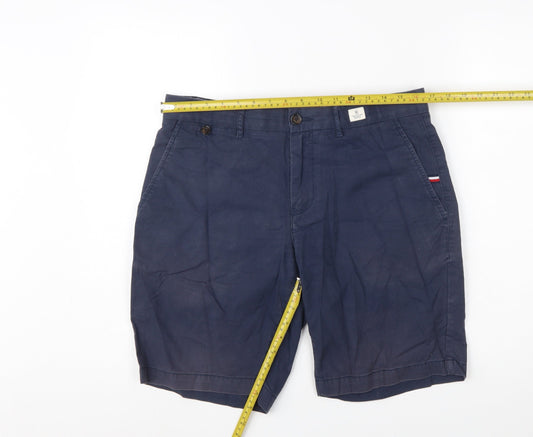 Tommy Hilfiger Men's Navy Blue Chino Shorts Size 33 Regular Fit