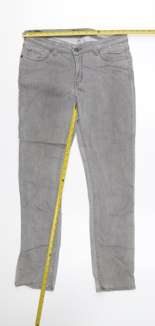 Levi's Women's Grey Mid Rise Skinny Jeans Size 12 Regular