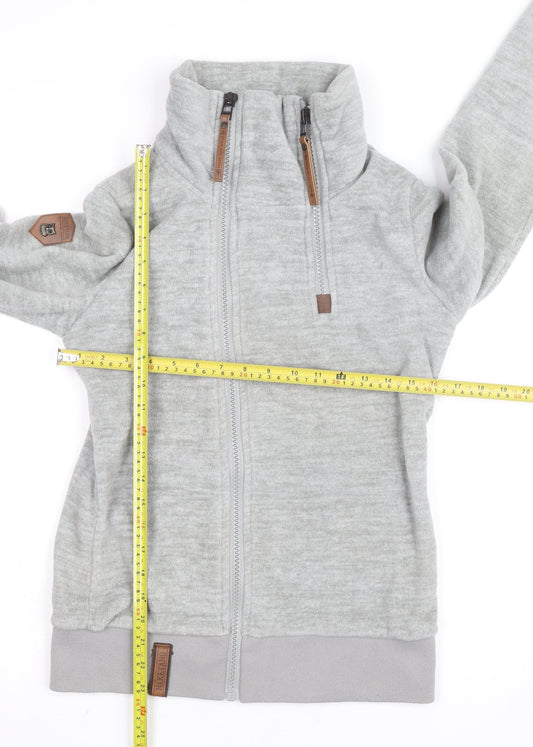 Naketano Men’s Grey Full Zip Fleece Jumper Small