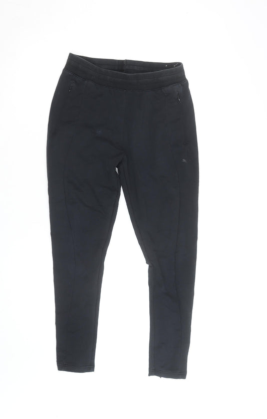 Puma Womens Black Slim Fit Jogger Trousers Size 10