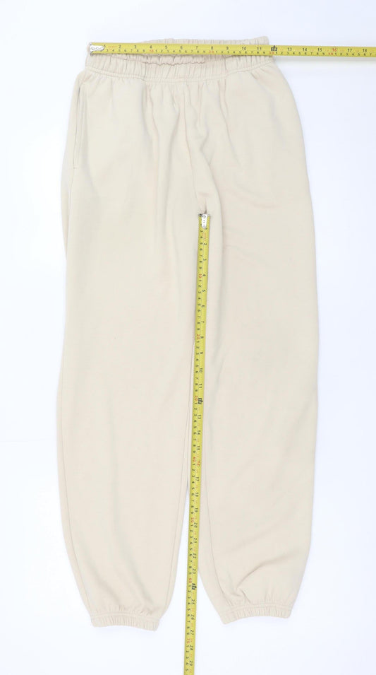 Dunnes Stores Women’s Beige XS Elastic Waist Fleece Sweatpants