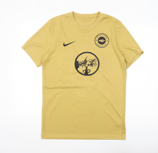 Nike Dri-FIT Gold Men's L Athletic Football Jersey Tee