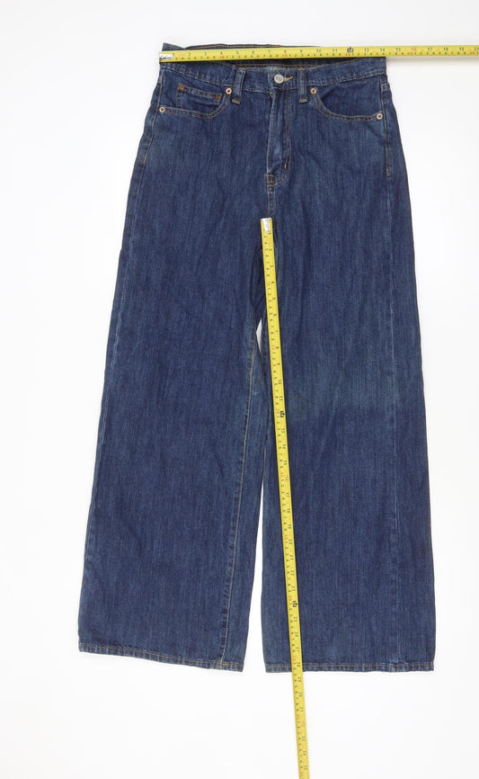 GAP Women’s Blue Wide-Leg Regular Fit Jeans Size 4