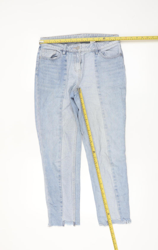Next Women’s Blue Relaxed Ankle Jeans Size 8 Tall