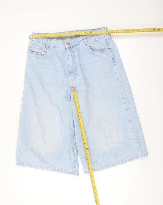 Denim Co. Women Blue Size 12 Bermuda Denim Shorts