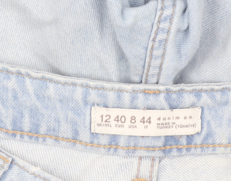 Denim Co. Women Blue Size 12 Bermuda Denim Shorts