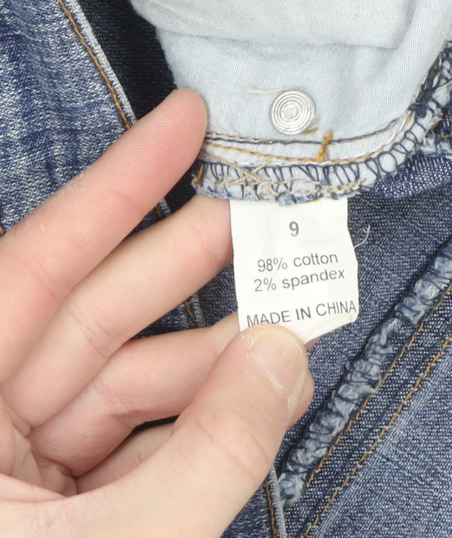 725 Originals Womens Blue Denim Mini Skirt Size 12 Stretch Casual