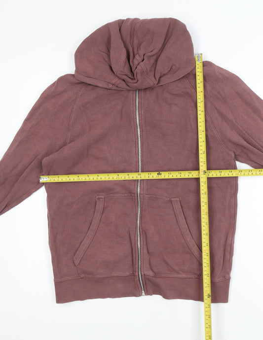 Next Womens Brown Full Zip Hoodie Medium 100% Cotton Casual Sweatshirt