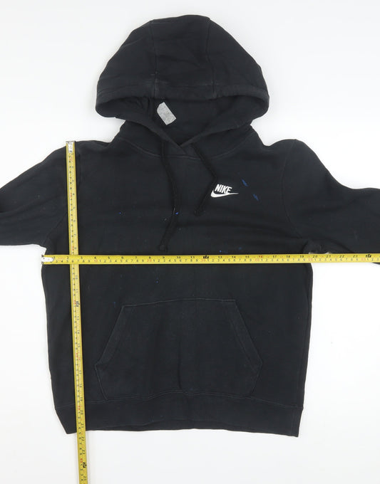 Nike Men's Black Pullover Hoodie Size S Regular Fit Fleece
