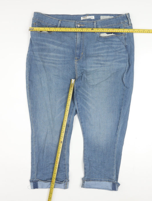 Levi Strauss Men’s Blue Straight Denim Jeans Size 34 Regular Fit