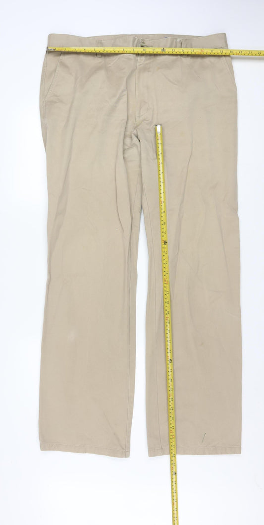 U.S. Polo Assn. Men’s Beige Chino Trousers 44in Waist Cotton