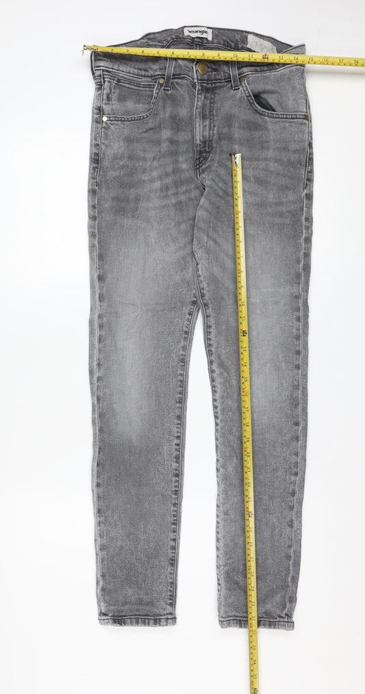 Wrangler Men's Grey Slim Skinny Jeans W30 L32 Denim