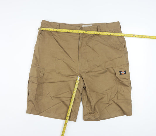 Dickies Men's Brown Cargo Work Shorts Size 40 Regular Fit
