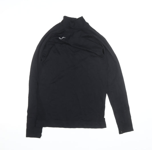 Joma Men's Black Long Sleeve Mock Neck Compression Top L