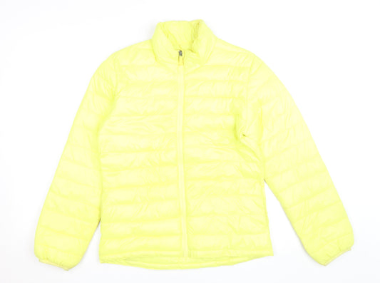 H&M Yellow Teen Girls 14 Lightweight Puffer Active Jacket