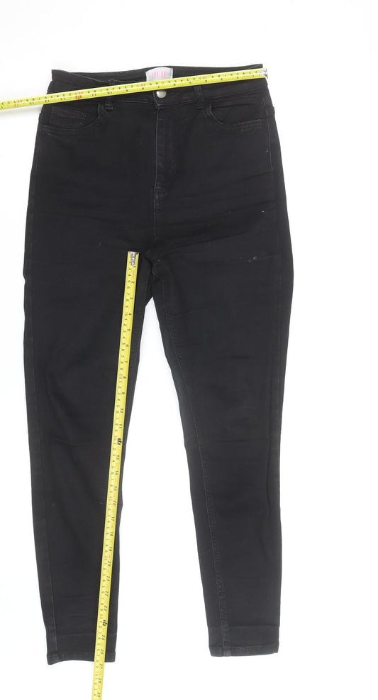 Savida Women’s Black High Rise Skinny Jeans Size 12