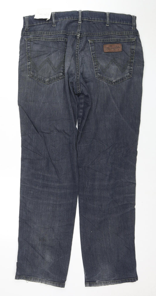 Wrangler Men's Blue Texas Stretch Straight Jeans W34 L32