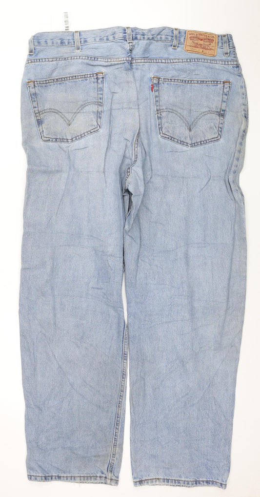 Levi's 550 Men's Blue Relaxed Fit Straight Jeans W42 L32