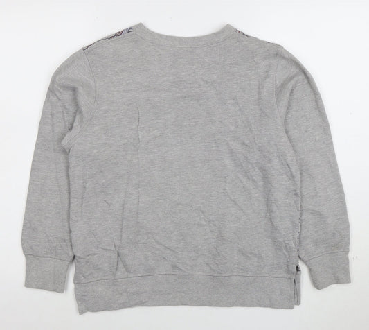 Converse Boys Grey Graphic Pullover Sweatshirt 12-13 Years All Star Logo