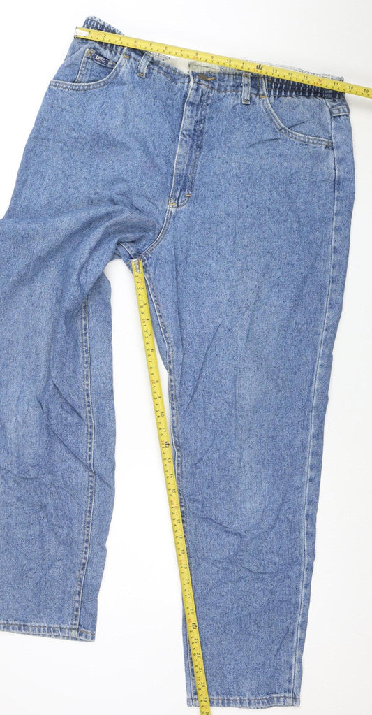 Lee Womens Blue Size 16 Vintage Relaxed Straight Denim Jeans