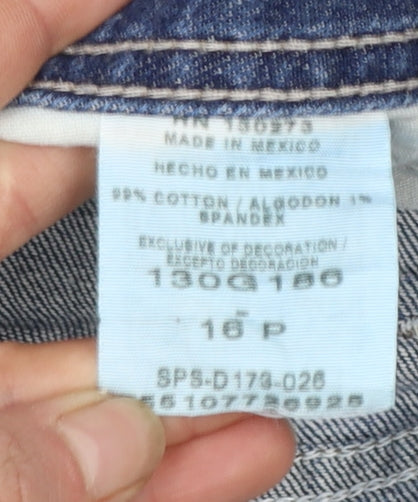 Lee Riders Women’s Blue Straight Leg Petite Jeans Size 16