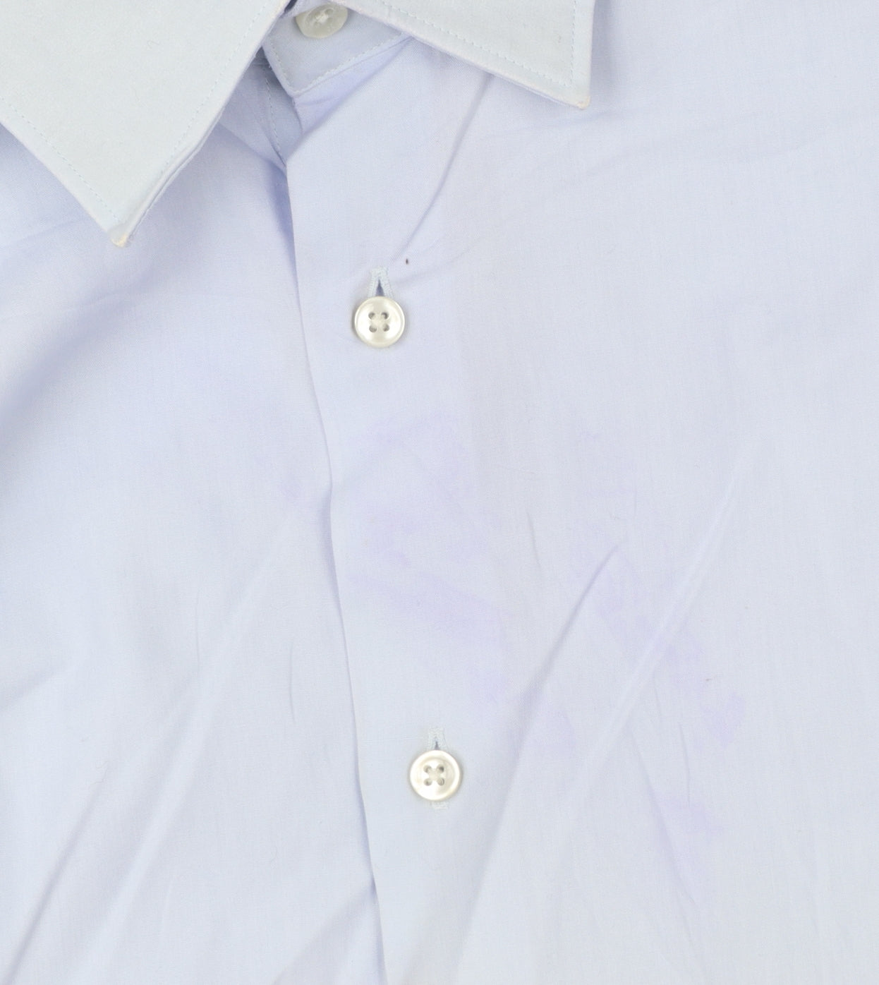 Hugo Boss Men's Blue Regular Fit Cotton Long Sleeve Button-Up Shirt Size 17