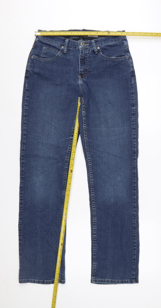Lee Riders Womens Blue Size 8 Straight Leg Stretch Jeans