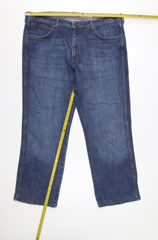 Wrangler Men’s Blue Arizona Stretch Straight Jeans W42 L32