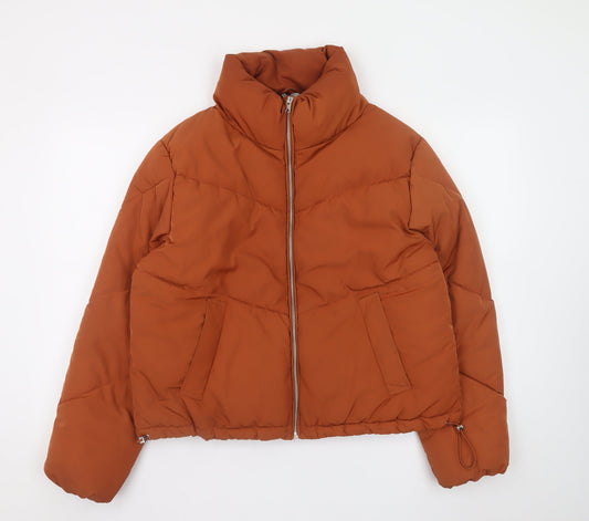H&M Women’s Brown Short Puffer Jacket Size S