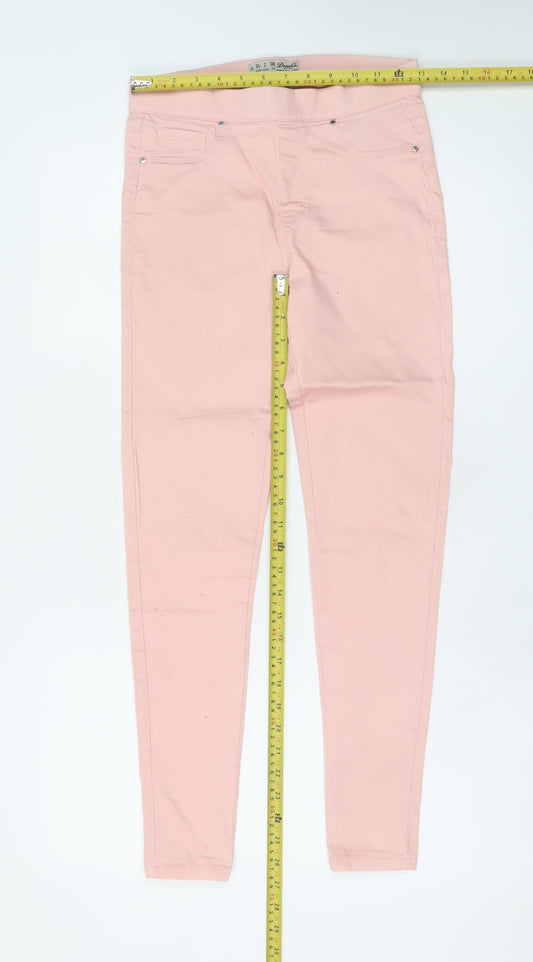 Denim Co Women Pink Skinny Jeans Size 6 Stretch Cotton Blend