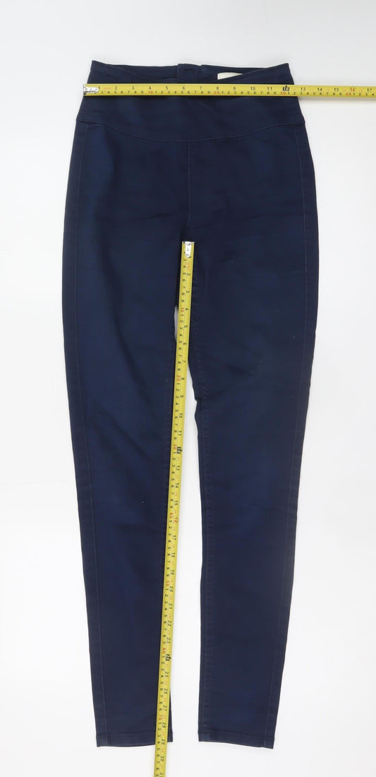 Pieces Women's Blue High Rise Jegging XS Slim Fit Jeans