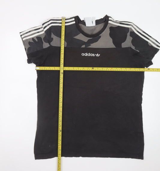 Adidas Men's Black Camouflage XL Short Sleeve Sports T-Shirt