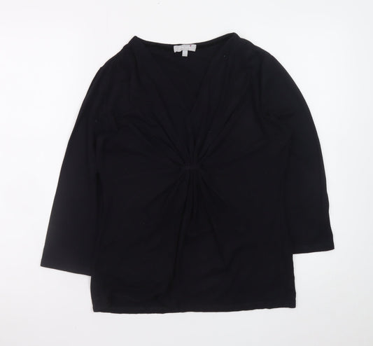 Marks and Spencer Per Una Black Wrap Blouse Women Size 12