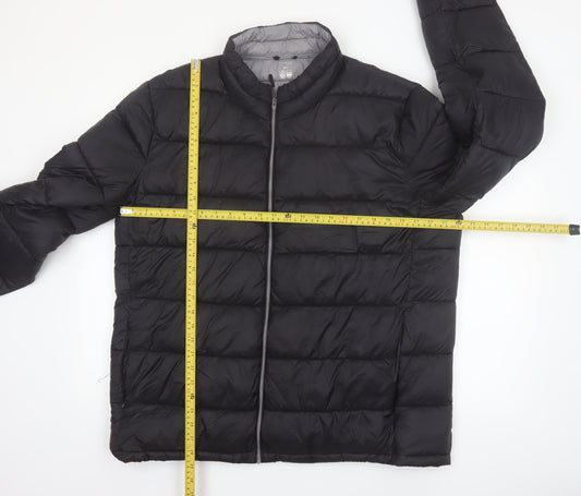 Dunnes Stores Men's Black 2XL Puffer Jacket Water Resistant