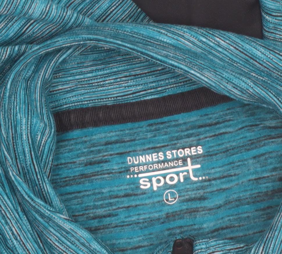 Additional view of Dunnes Women Blue Track Jacket, size L, Lightweight Zip Activewear