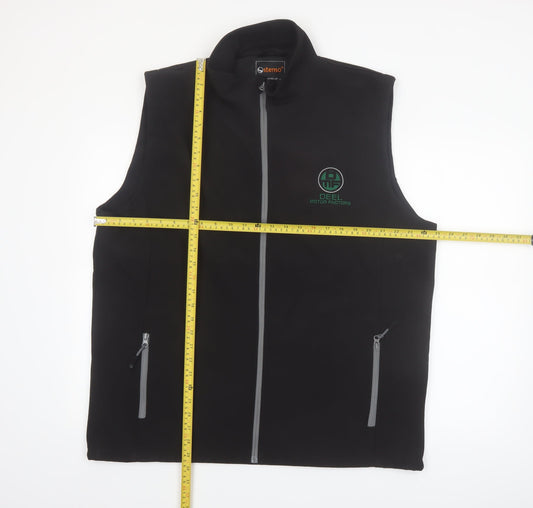 Stenso Men's Black 2XL Softshell Workwear Bodywarmer Waistcoat