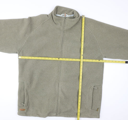 Gelert Mens Green XL Fleece Full Zip Outdoor Jacket