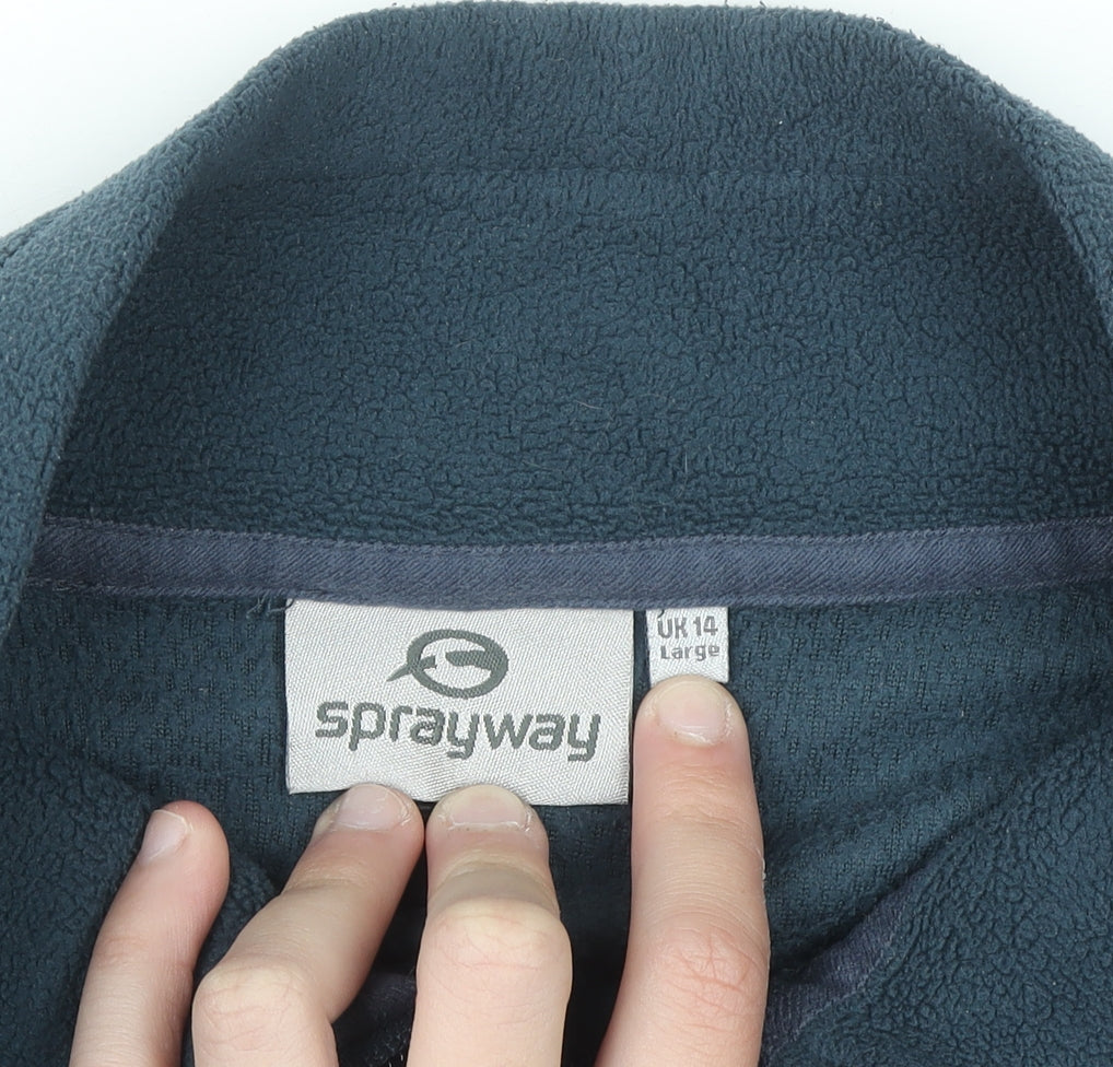 Sprayway Women’s Blue Full Zip Fleece Jacket UK 14 Large