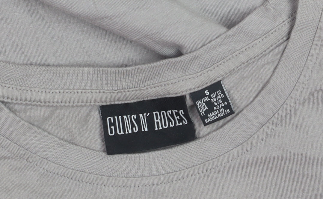 Additional view of Guns N' Roses girls’ grey graphic band t-shirt small 10-12 years